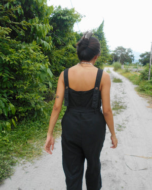 Sunday Market Jumpsuit in Charcoal